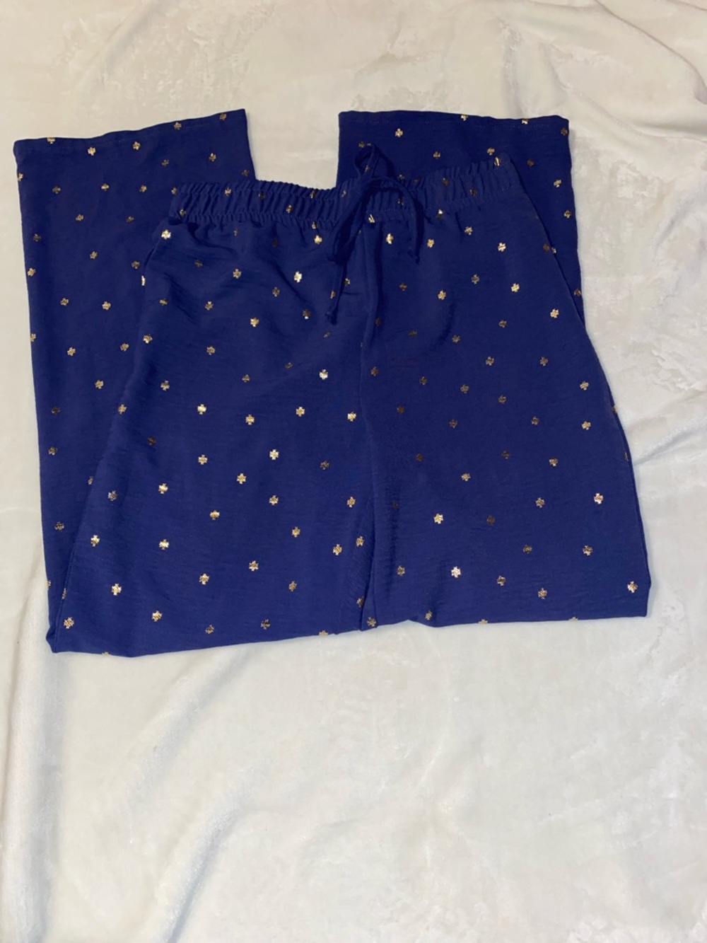 Messini Women’s Pants with Metallic Gold 14” Waist Inseam 29”